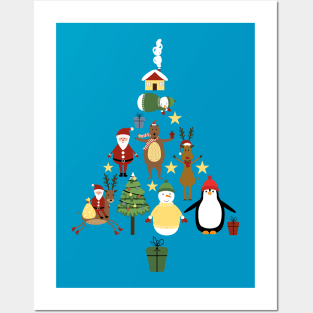 Funny Christmas tree Posters and Art